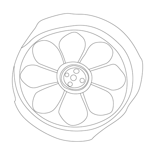 연화문수막새(53329)