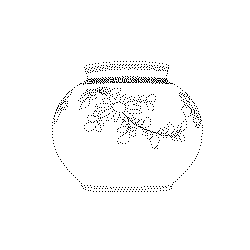 청화백자칠보국화문호(114439)