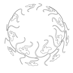 백자청화초화문발(17822)