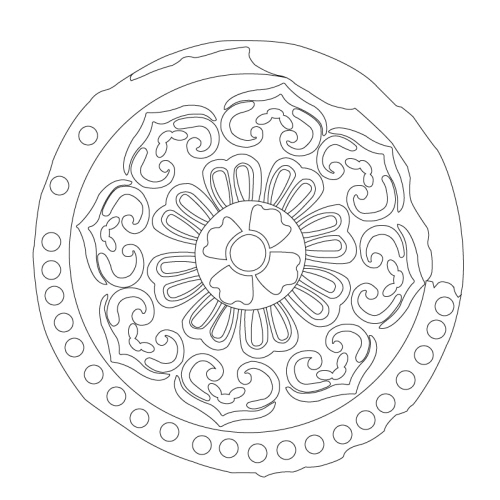 연화무늬 수막새(24261)