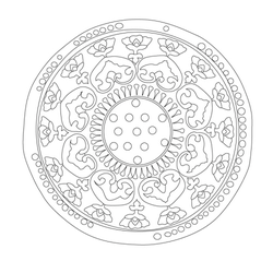 인동연화문수막새 와당(22450)