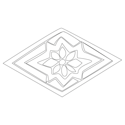 마름모문,꽃문(33521)