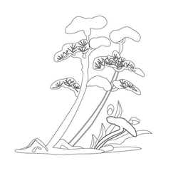 소나무문,영지버섯문(20557)