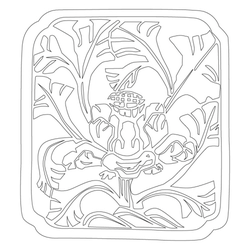 꽃문,잎사귀문(32173)