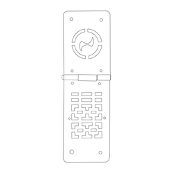 반닫이의 무쇠장석 경첩(78148)