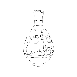 분청사기철화당초문병(113455)