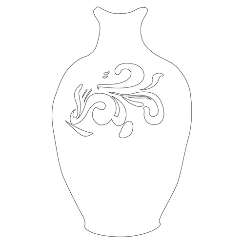 철화청자풀꽃문병(52507)