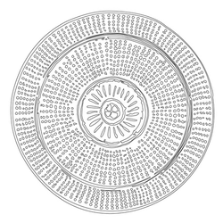분청사기인화문접시(16951)