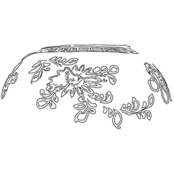 청화백자칠보국화문호(17987)