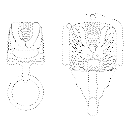 짐승얼굴무늬허리띠고리(102111)