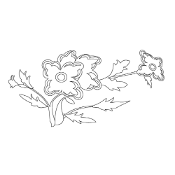 백자청화꽃문항아리(111974)