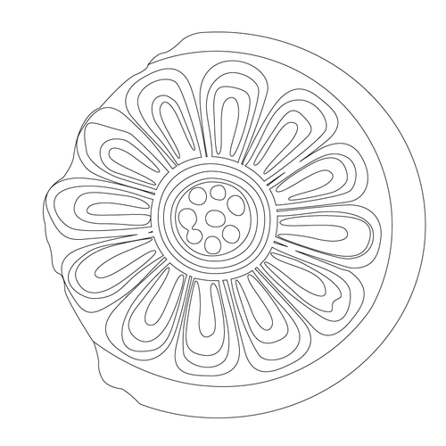 연화문수막새(51502)