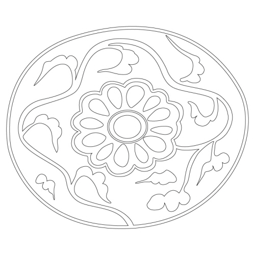 꽃문, 덩굴문(38215)