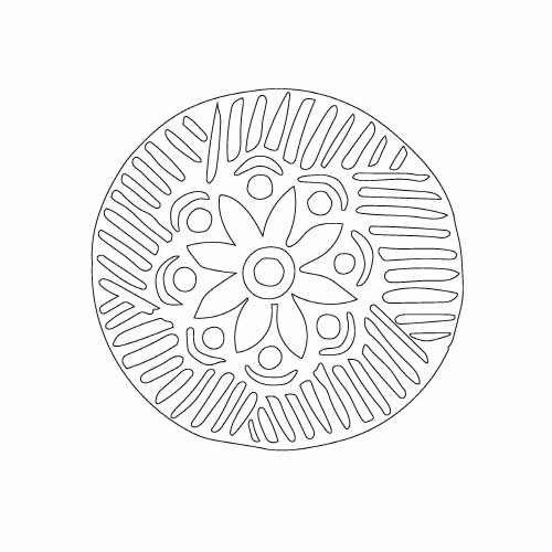 목각화문떡살(110597)