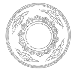 분청사기상감여의두문대접(18878)