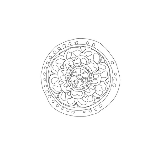 연꽃무늬수막새(18569)