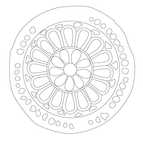 연화문수막새(22465)