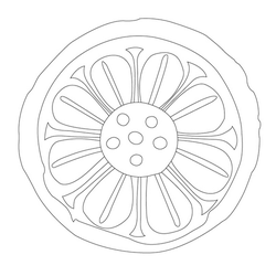 연꽃문기와(17757)