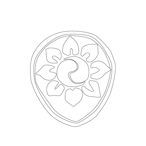 태극문수막새(16975)