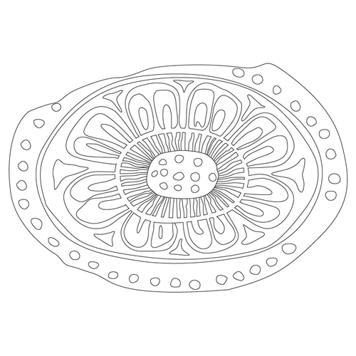 연꽃무늬 수막새(57991)
