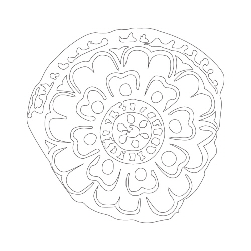 연꽃무늬수막새(23048)