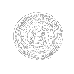 연꽃·보상화문 수막새(61422)