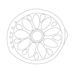 연화문수막새(51309)