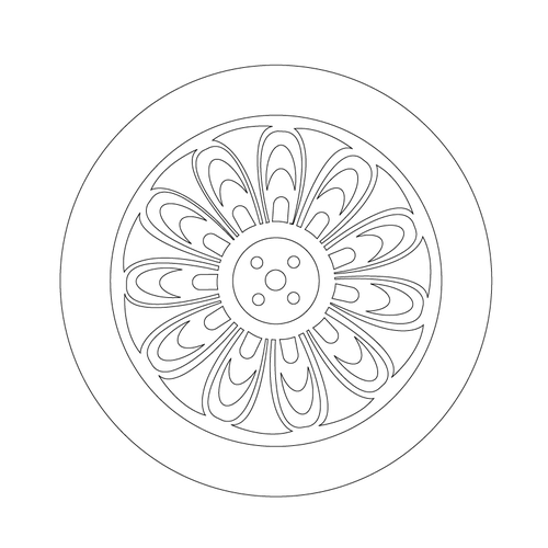 연화문수막새(3854)