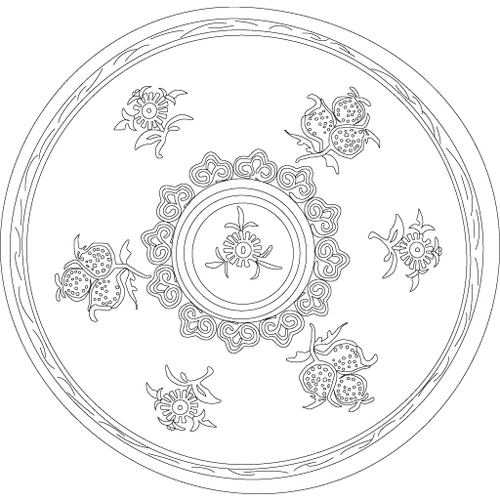 청자상감국자유문대접(1817)