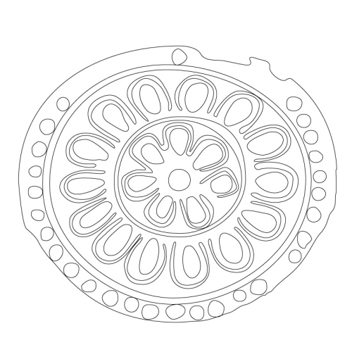 연꽃문수막새(22278)