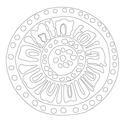 연꽃무늬 수막새(57782)