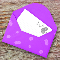 꽃문활용편지봉투