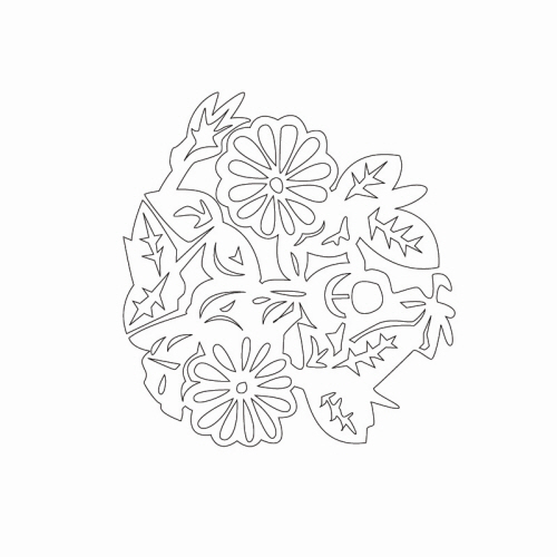 꽃문,잎사귀문(30758)