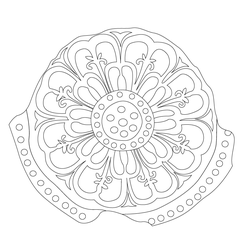 인동연꽃무늬수막새(52266)