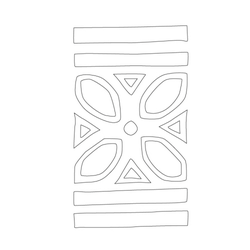 가로줄문,꽃문(31096)