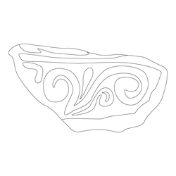 인동덩굴문암막새(61307)