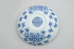 백자청화모란문합(18376)