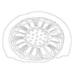 연꽃문 수막새(57654)