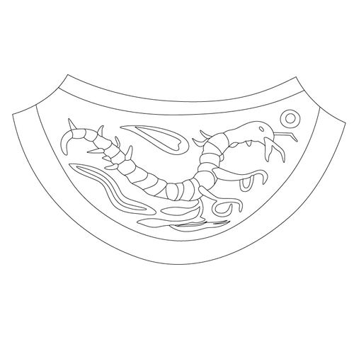 세종대왕 영릉 정자각 암막새(61712)
