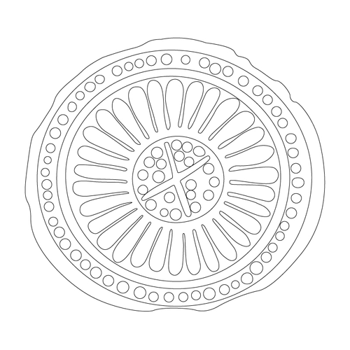 연화문수막새(53128)