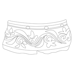 인동덩굴문암막새(61286)