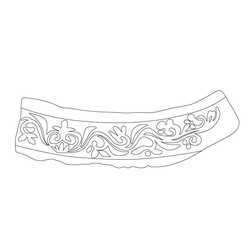 인동덩굴문암막새(61292)
