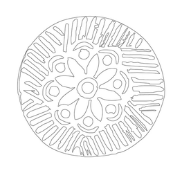 목각화문떡살(18590)