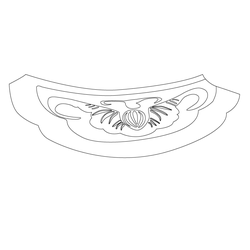 창경궁 숭문당 암막새(60666)