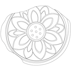 연꽃문수막새(23483)