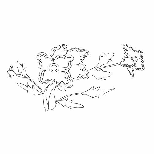 백자청화꽃문항아리(111974)