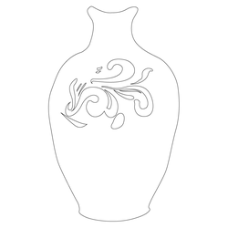철화청자풀꽃문병(52507)