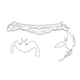 백자청화박쥐무늬항아리(16543)