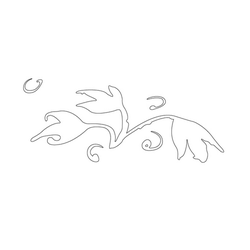 백자청화초문호(16555)