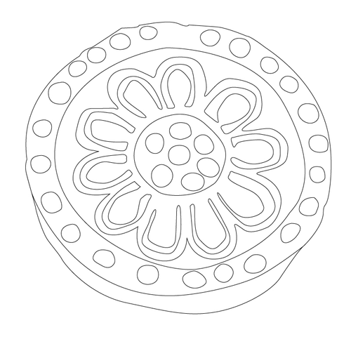 연화문수막새(51377)